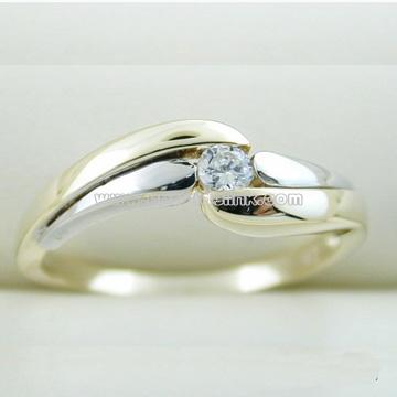 Fine Gold Jewelry-10k Gold Zircon Ring