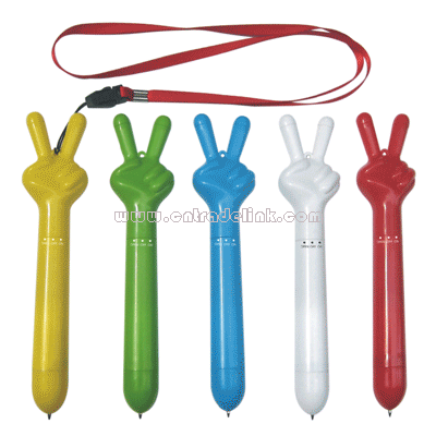 Finger Eyes Massage Ball Pen With Cord