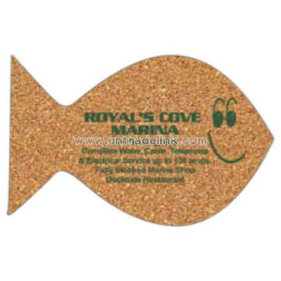 Fish cork coaster