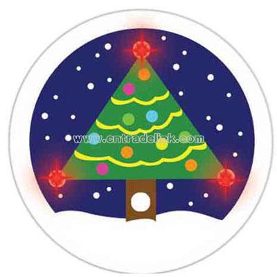 Flashing Christmas Tree Button