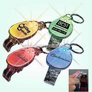 Flashing Keychain Bottle Openers