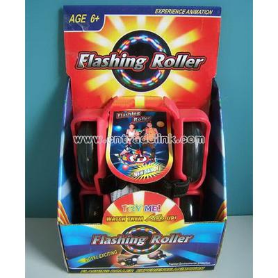 Flashing Roller Skate with Display Box