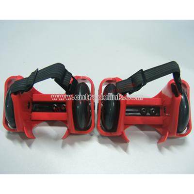 Flashing Roller Skate with Red Bracket