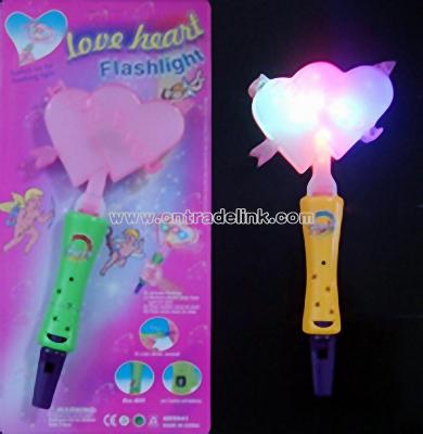 Flashing Valentine Racket with Whistle