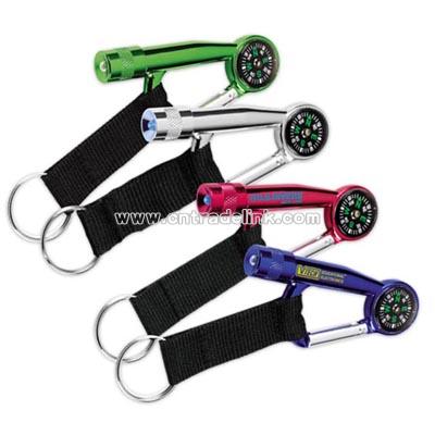 Flashlight/Compass Carabiner