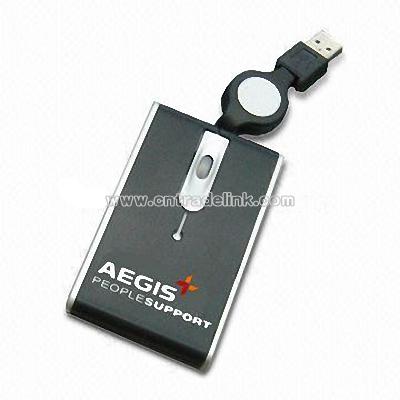 Flat Shape Retractable Optical Mouse