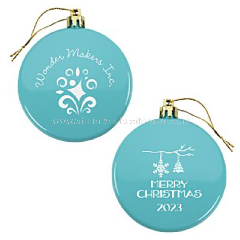 Flat Shatterproof Ornament - Snowflake - Merry Christmas