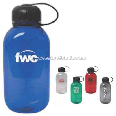 Flat sided 28 oz. polycarbonate water bottle