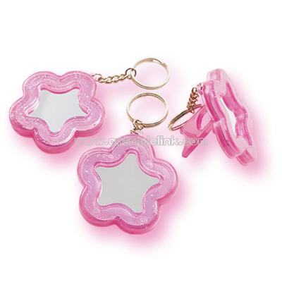Flower Mirror Keychains