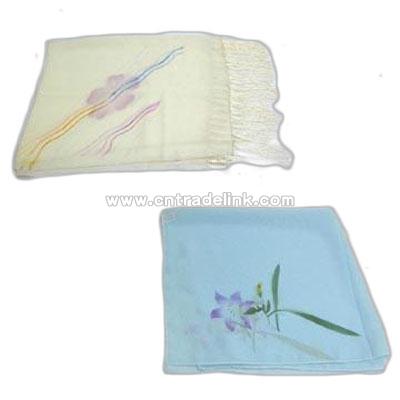 Flower Patterns Silk Scarf