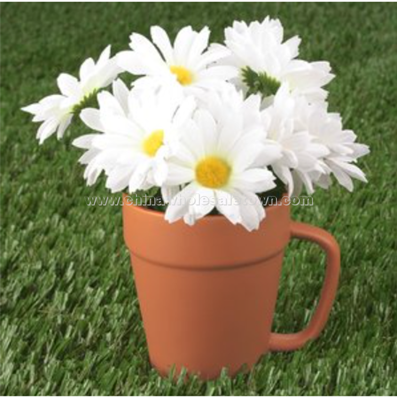 Flower Pot Mug - 14 oz.