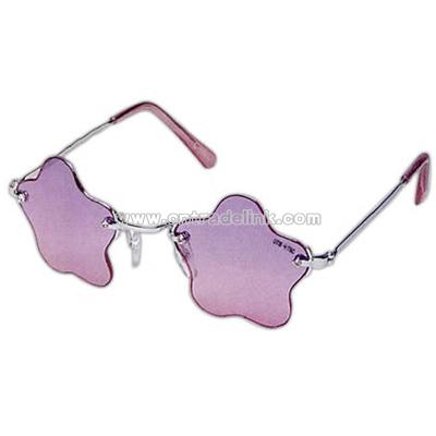 Flower-star shaped sunglasses