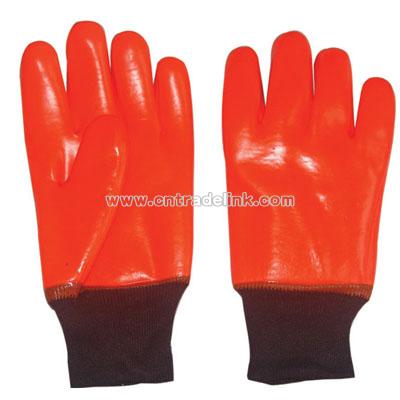 Fluorescent PVC Dipped Glove