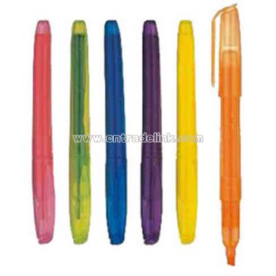 Fluorescent color highlighter pen