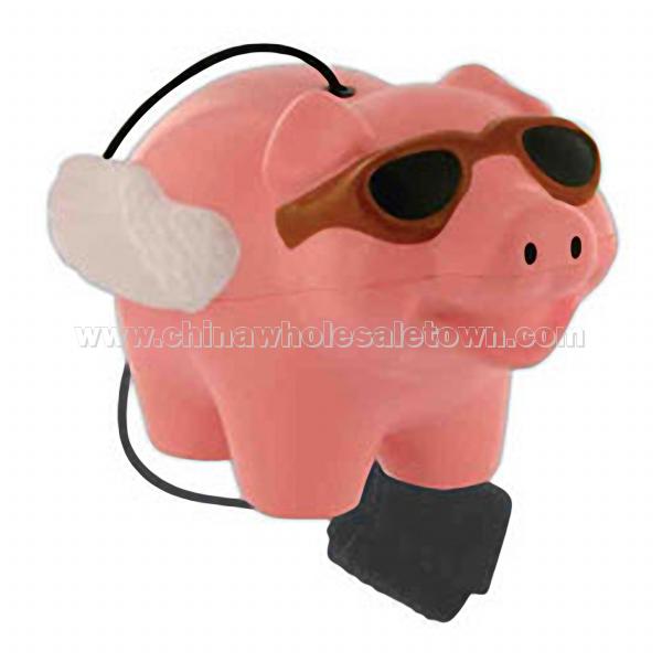 Flying pig stress reliever yo-yo with elastic cord