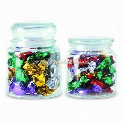 Foil Wrapped Assorted Fruit Candies Jars