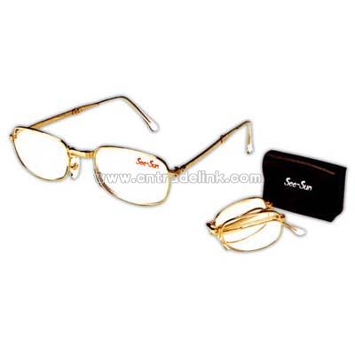 Foldable reading glasses