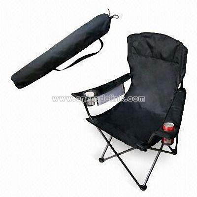 Folding Chair with Arc Headrest and PVC Backing