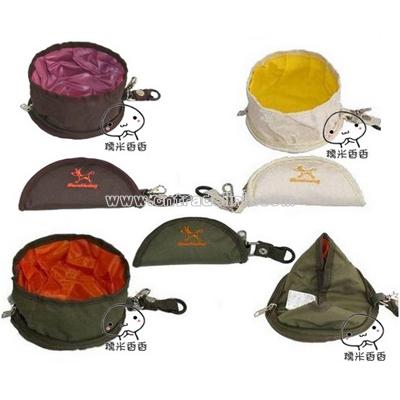 Folding Travel Pet / Dog Food Bowls