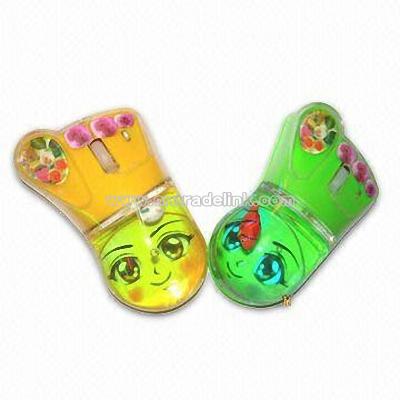 Foot Shape Liquid Optical Mouse