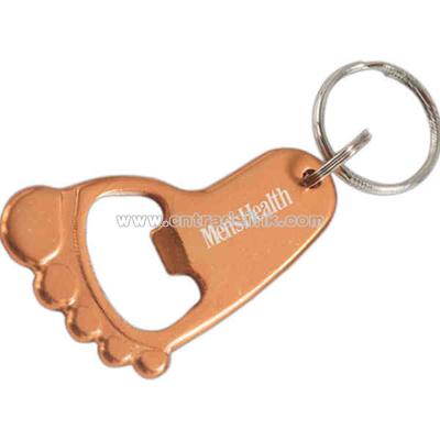 Foot bottle opener key chain