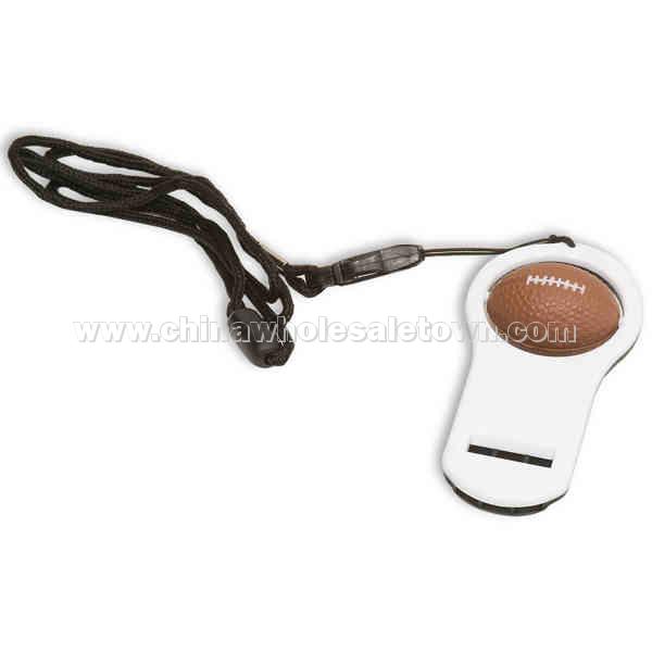 Football - Stress Ball With Whistle And 16