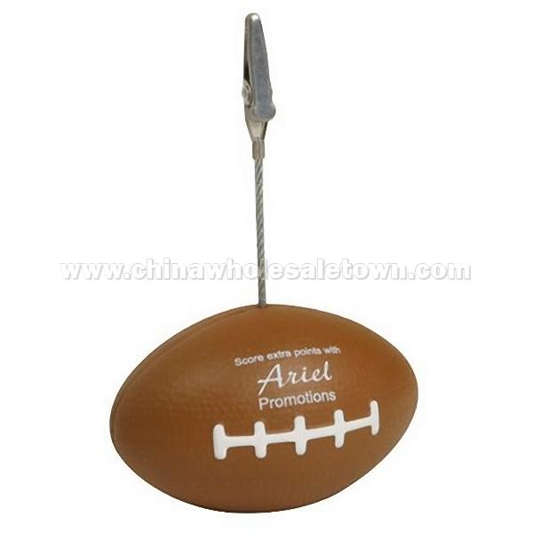 Football Memo Holder Stress Ball