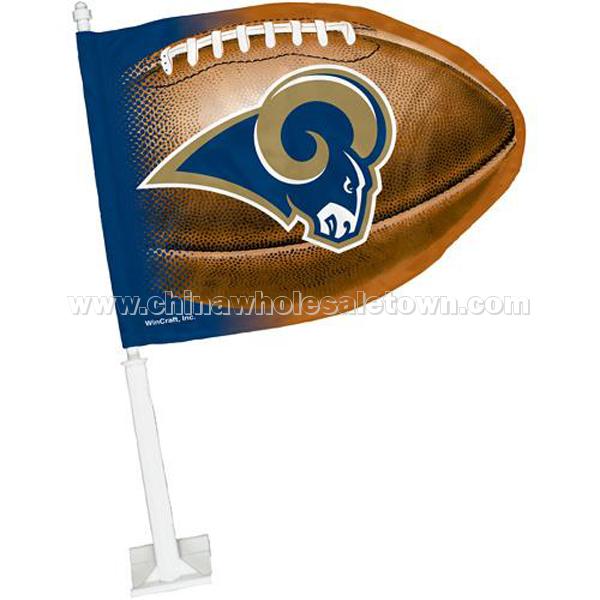 Football design car flag