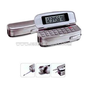 Four-in-one office tool with calculator