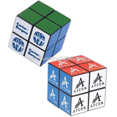 Four panel cube puzzle