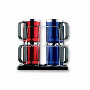 Four-piece Stainless Steel Coffee Mug Set