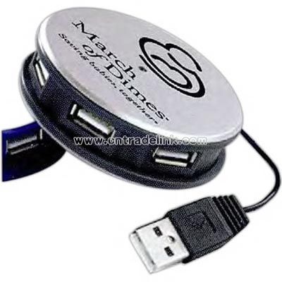Four-port USB hub