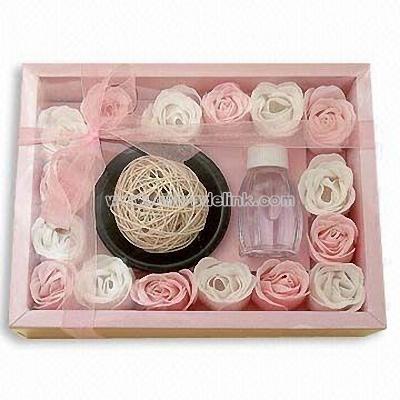 Fragrance Diffuser with Flower Paper Soap and Vine Ball