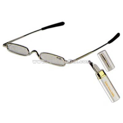 Frameless reading glasses