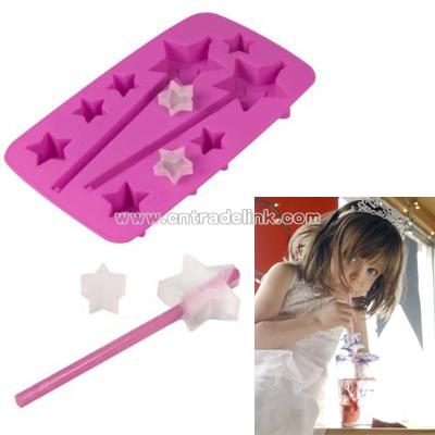 Fred Ice Princess Star-Shaped Ice Cube Tray with Straws