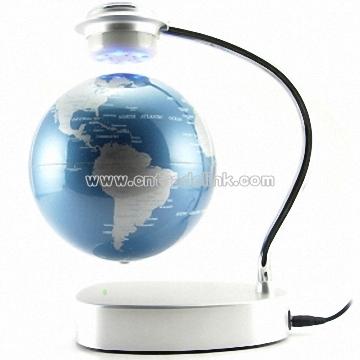 Free Floating Magnetic World Globe