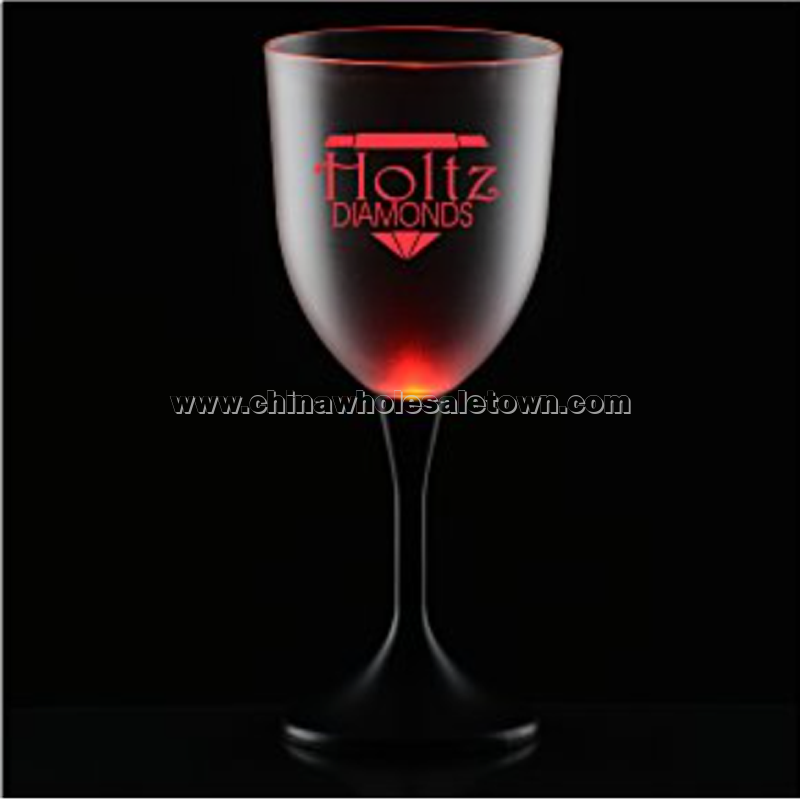Frosted Light-Up Wine Glass - 10 oz.