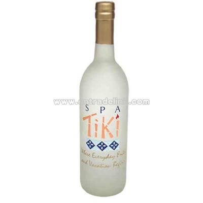 Frosted glass water bottle