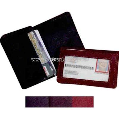 Full grain cowhide business card case