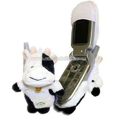 Fun Friends Plush Animal 'Daisy Cow' Flip Cell Phone Cover