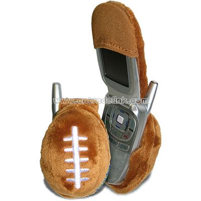 Fun Friends Plush Animal Flip Cell Phone Cover-Football