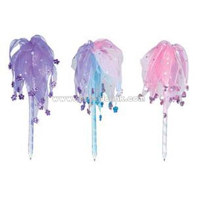 G is for Girls Sparkly Ribbon Pen