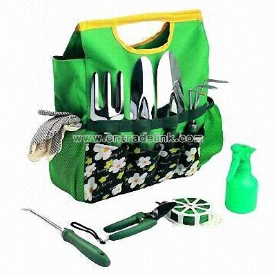 Garden Tools Carry Bag with Wide Open Compartment and Front Pocket for Logo