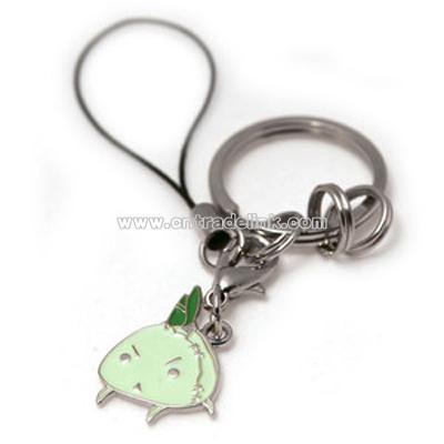 Garlic keychain/Cell Phone Strap