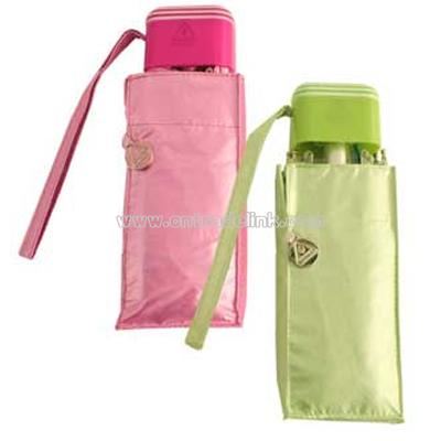 Gem Pearlised Mini Folding Umbrella