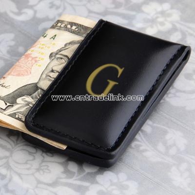 Genuine Leather Magnetic Money Clip