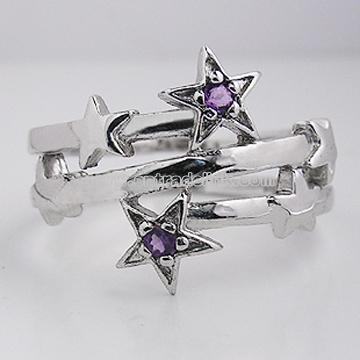 Genuine Natural Amethyst 925 Sterling Silver Ring