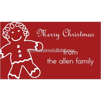 Ginger Kids Red Gift Tag