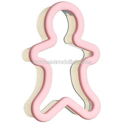 Gingerbread Boy Cookie Cutter, Pink