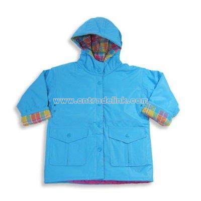 Girl Raincoat, Aqua